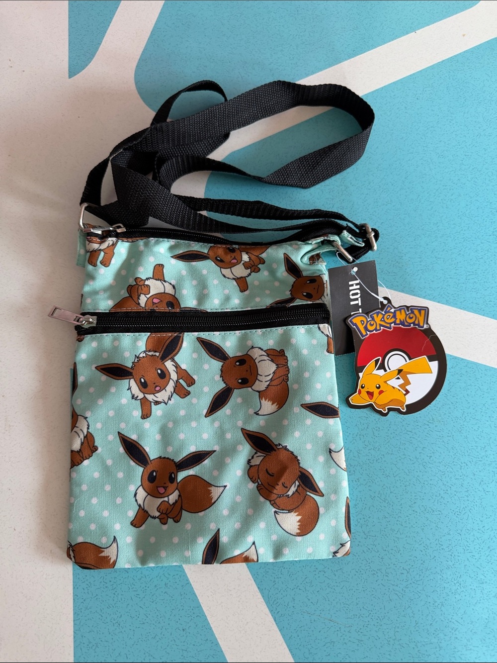 Pokemon Eevee Crossbody Bag in Mint Green - NWT